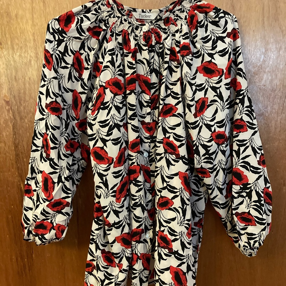 Tucker silk blouse Zoom shirt